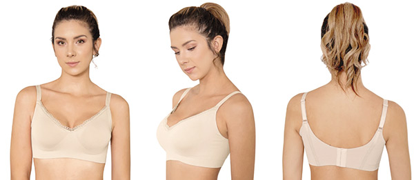 Annette Post Surgical Long-line Recovery Sleep Bra WL0010BR