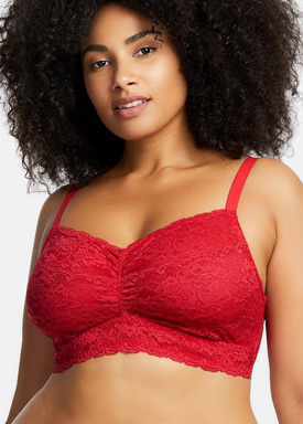 Montelle Wire free, lacy Cup Size Bralette  is perfect for casual summer fun! featured on Lingerie Briefs