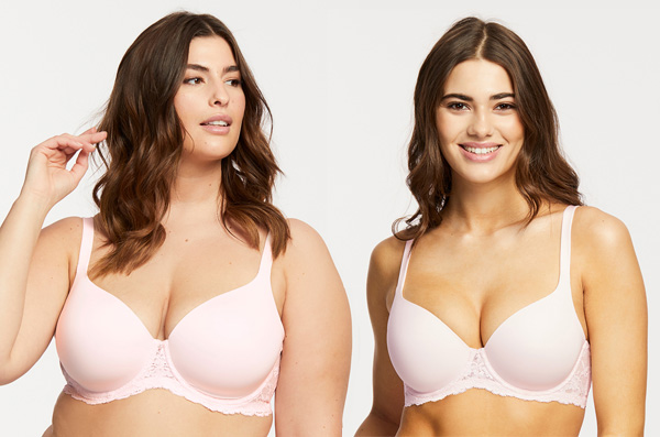 Montelle Pure Plus Full Coverage Bra in blush featured on Lingerie Briefs