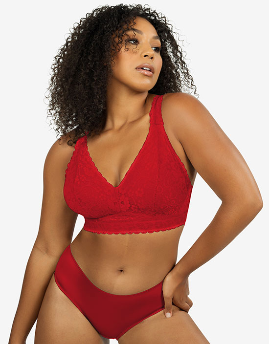 Parfait Lingerie Adriana Bralette in red as featured on Lingerie Briefs