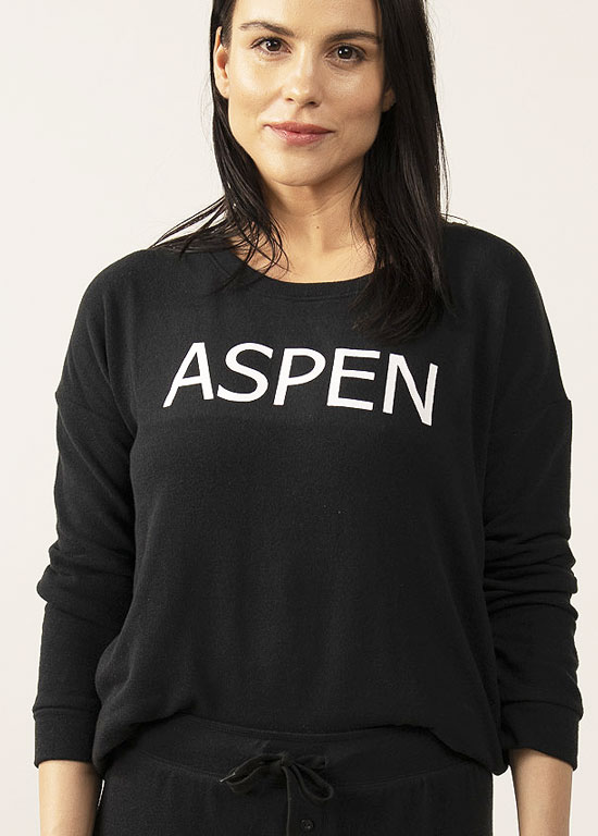 Lounge joggers in black – Aspen Dream