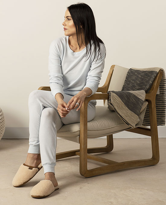 Aspen Dream Cozy Knit pajamas as featured on Lingerie Briefs