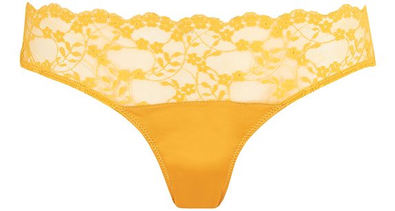 Katherine Hamilton Sophia panty thong now in ginger - featured on Lingerie Briefs