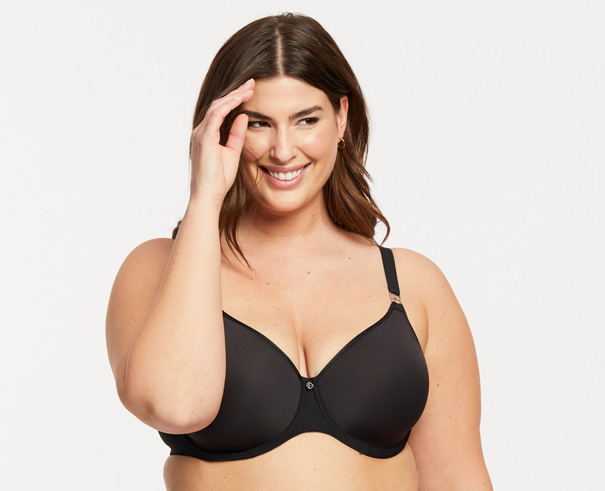 Montelle's Spacer Bra - comfort t-shirt bra curvy- featured on Lingerie Briefs