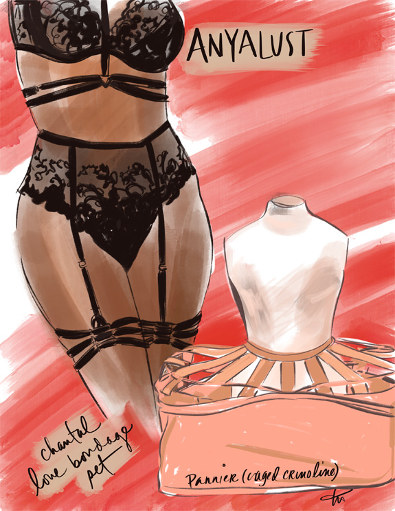 Black History Month and Black owned lingerie companies as illustrated by Tina Wilson for Lingerie Briefs