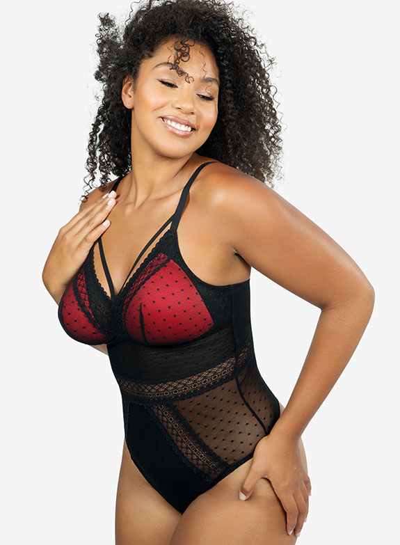 Parfait Lingerie mia dot bodysuit as featured on Lingerie Briefs