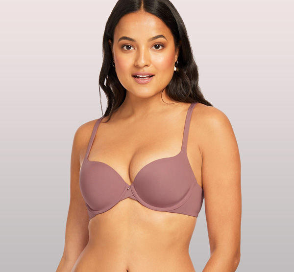 Montelle's Pure Demi T-shirt bra in Mauve Mist SS21 - featured on Lingerie Briefs