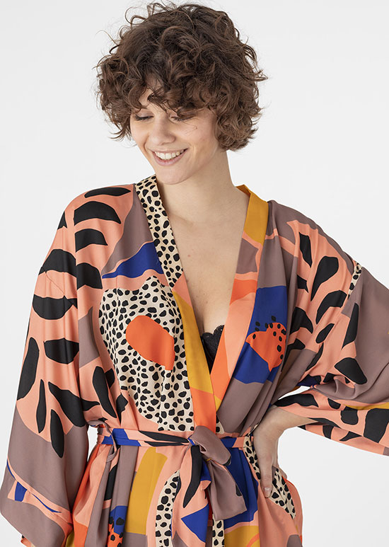 Maison Lejaby ColorBlock graphic print nightwear collection as featured on Lingerie Briefs