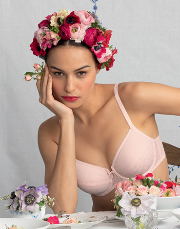 Rosa Faia Beautyfull Fleur Black, Underwired bra