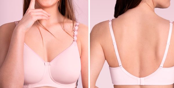 Anita Care's new Tonya Flair Post-Mastecomy bra in blush pink - featured on Lingerie Briefs