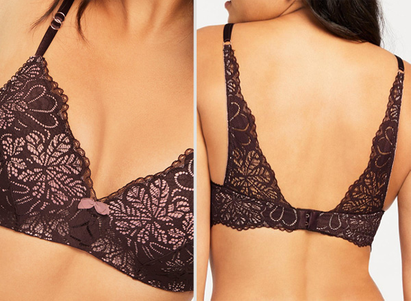 Cocoa Bliss Wire Free Bralette. Featured on Lingerie Briefs