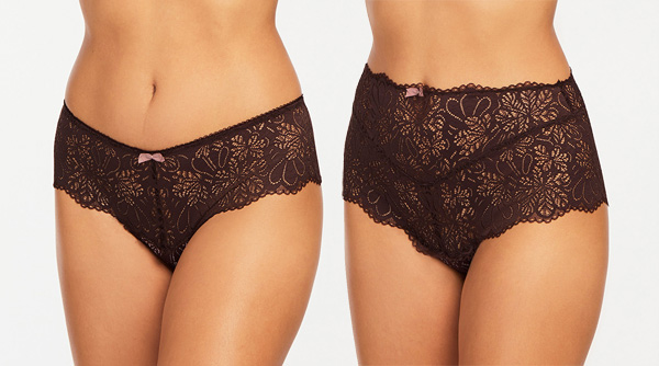 Montelle's Cocoa Bliss Brazilian and high waist panties featured on Lingerie Briefs