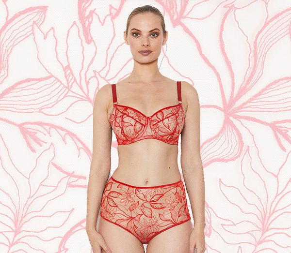 Vivian in Red Collection ~ Katherine Hamilton SS21 featured on Lingerie Briefs