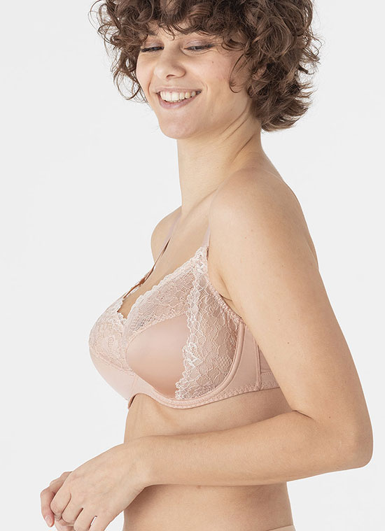Maison Lejaby 3-part bra for great support up to H cups as featured on Lingerie Briefs