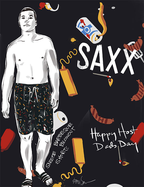 Saxx men's boxer shorts as featured for Father's Day on Lingerie Briefs