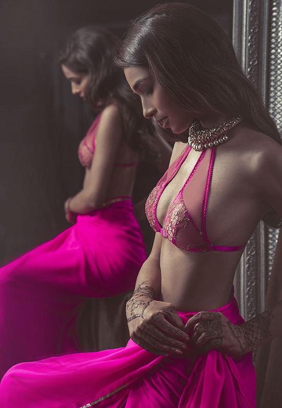 Pure Chemistry Kismet Hot Pink bridal collection as featured on Lingerie Briefs