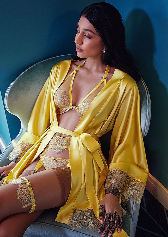 Pure Chemistry Roshni Yellow bridal collection as featured on Lingerie Briefs