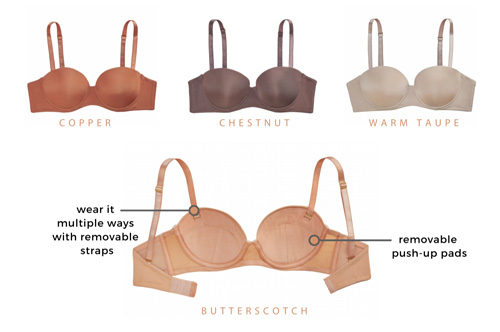 The Little Bra Company Sascha Smooth Strapless Bras for Petites as featured on Lingerie Briefsn