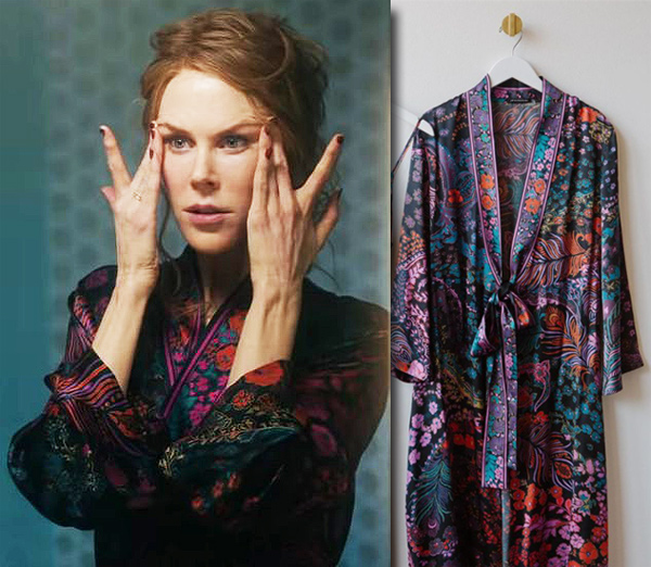 Nicole Kidman wearing Natori's Samarkand robe in The Undoing as featured on Lingerie Briefs