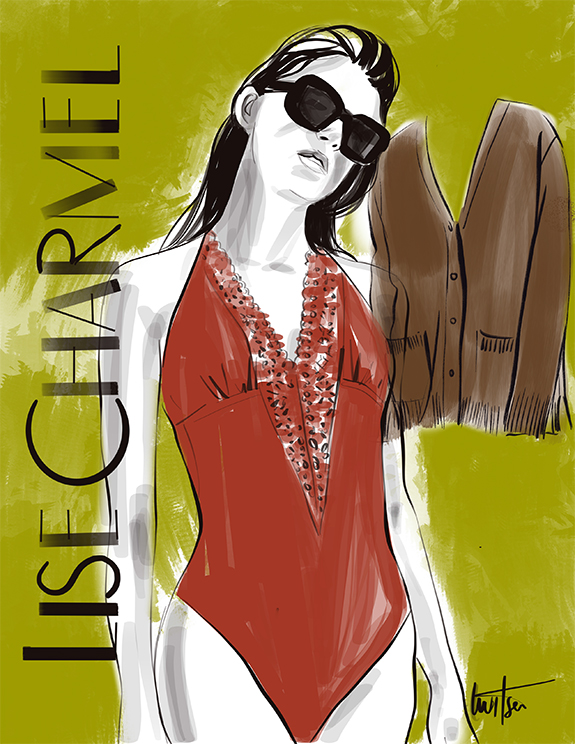 Lise Charmel Fall 21 illustrated for Lingerie Briefs