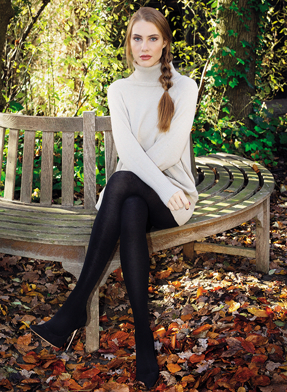 Sarah Borghi's sustainable Green Collection of tights & legwear as featured on Lingerie Briefs