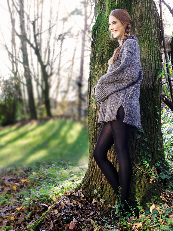 Sarah Borghi's sustainable Green Collection of tights & legwear as featured on Lingerie Briefs