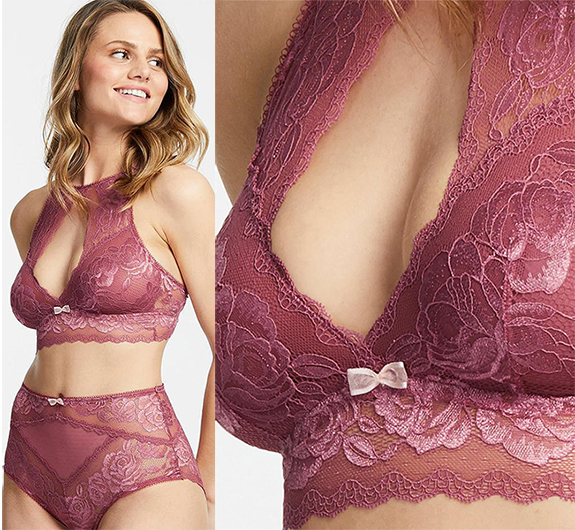 Montelle Rose Lace as featured on Lingerie Briefs