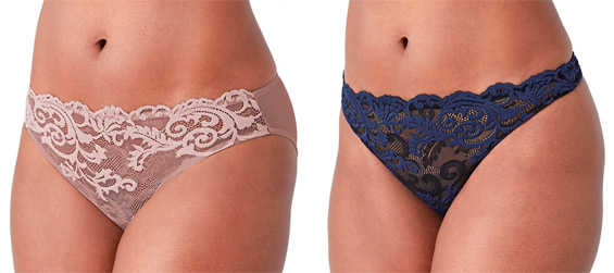Wacoal's new INSTANT ICON Bikini and Thong featured on Lingerie Briefs