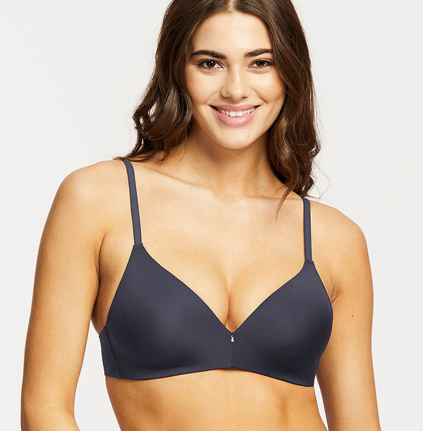 Wire Free t-shirt Bra by Montelle now in Shadow featured on Lingerie Briefs