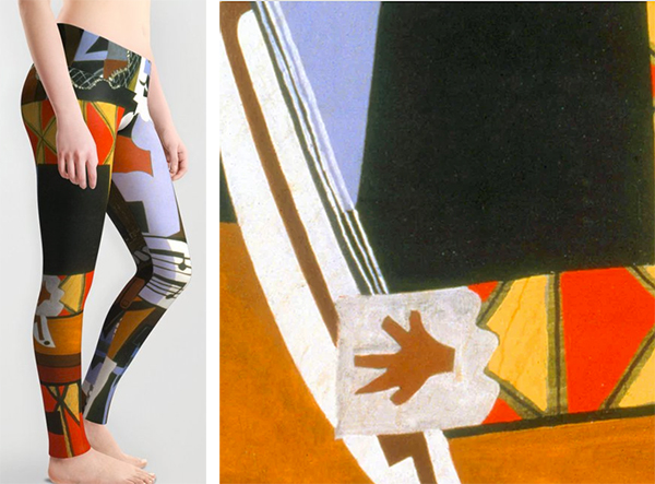 Jon Baran Picasso's Three Musicians Leggings as featured on Lingerie Briefs