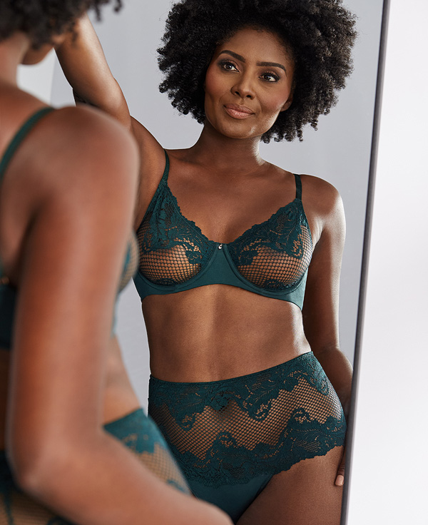 New Year Elegance ~ Le Mystere's Lace Allure Unlined Demi and