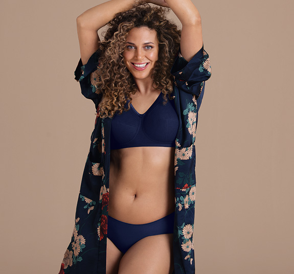 Anita's global bestseller - Jana bra now in maritime blue, featured on Lingerie Briefs