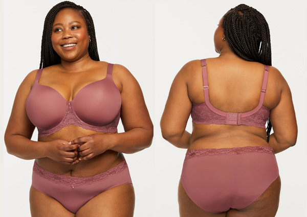 Montelle's Pure Plus Full Coverage Bra in Mesa Rose - featured on Lingerie Briefs