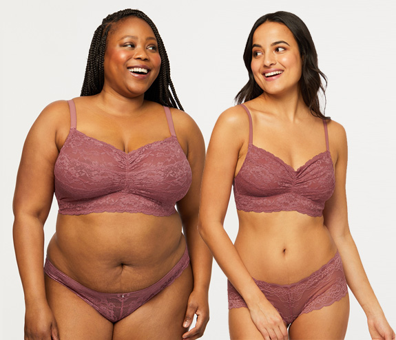 Montelle's Cup Size Bralette in Mesa Rose - featured on Lingerie Briefs
