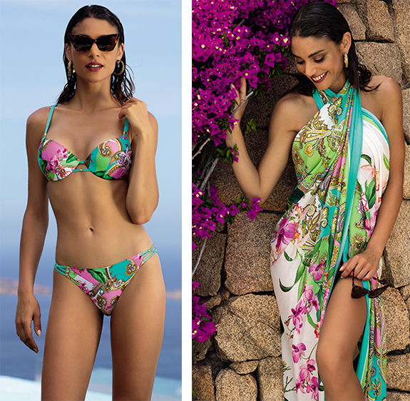 Lise Charmel 2022 Swimwear Collection Splendeur Orchidee group as featured on Lingerie Briefs