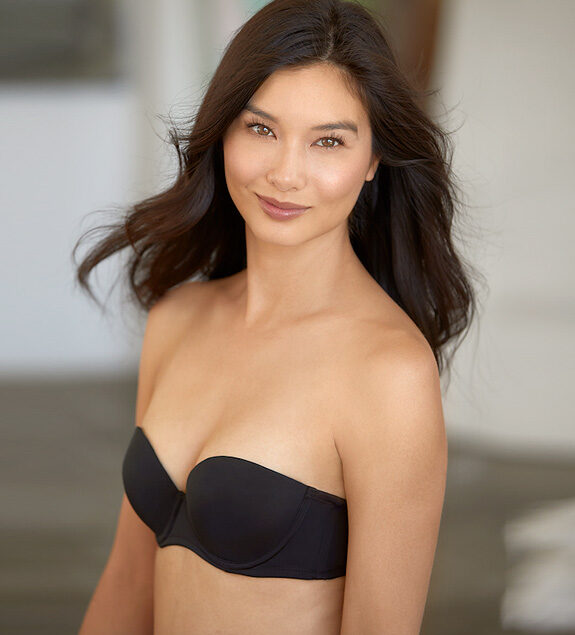 The Little Bra Company Sascha Lace Strapless Bra in Black - Busted Bra Shop