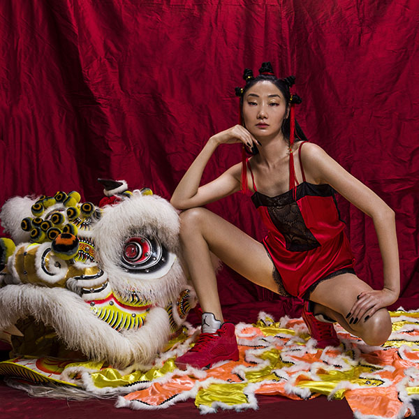 Photography of Red Lingerie for the Chinese New Year by Becky Yee as featured on Lingerie Briefs