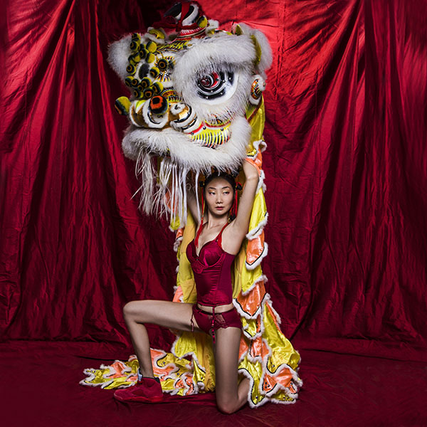 Photography of Red Lingerie for the Chinese New Year by Becky Yee as featured on Lingerie Briefs