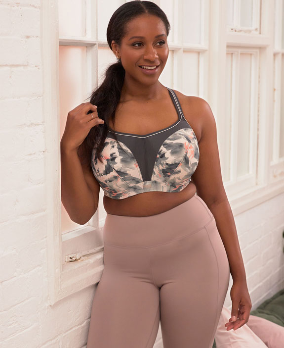 Panache Underwired Sports Bra, White at John Lewis & Partners