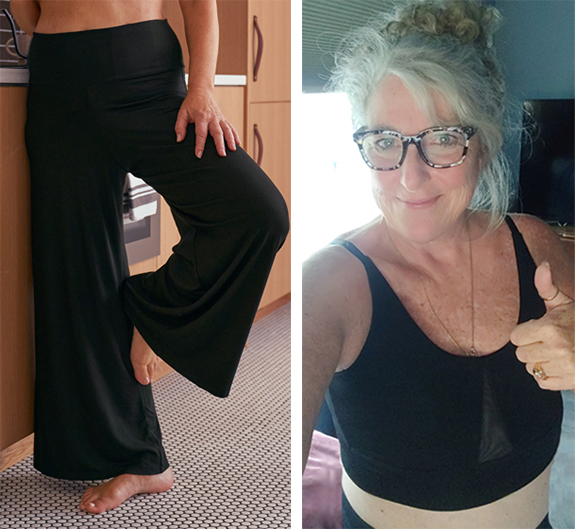 Favorite Ana Ono lounge pants and flat bralette as featured on Lingerie Briefs