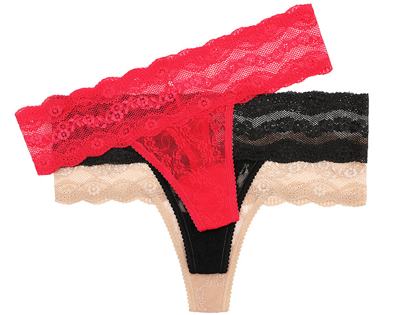 b.tempt'd Lace Kiss Thong featured on Lingerie Briefs