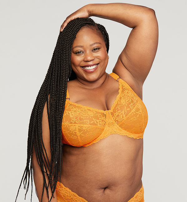 Montelle's Muse Full Cup Bra in Mango Sorbet - featured on Lingerie Briefs