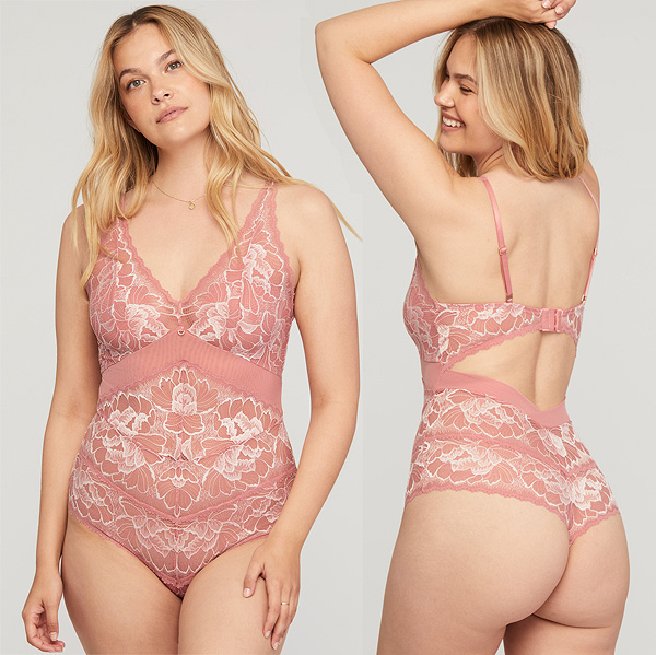 Montelle new Blushing Collection - Tanga Bodysuit featured on Lingerie Briefs
