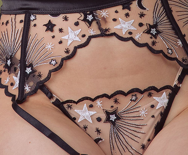 Kilo Brava Embroidery collection lingerie as featured on Lingerie Briefs