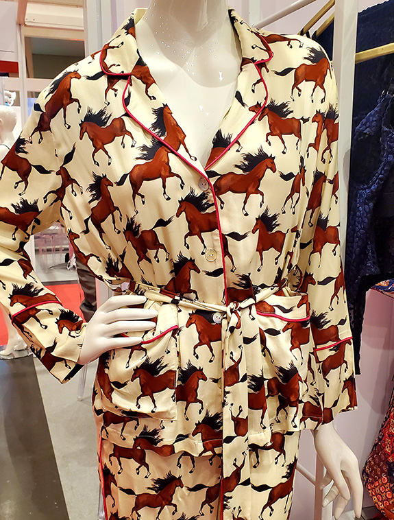 Kilobrava Horse print pajamas for Fall 22 as featured on Lingerie Briefs