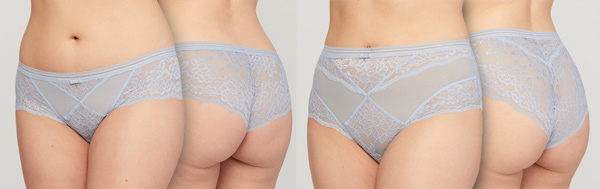 Wanderlust by Montelle Brazilian High Waist Panties featured on Lingerie Briefs