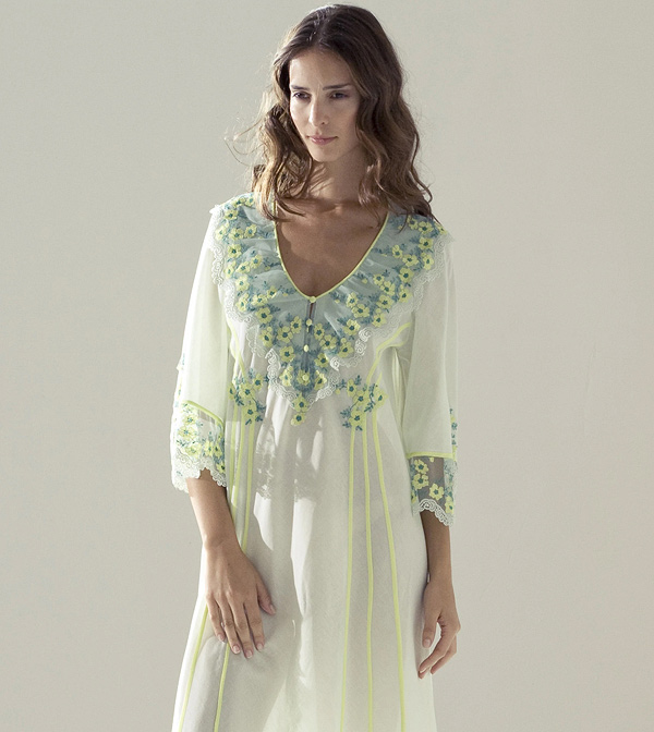 Flora Lastraioli Italian Cibele nightgown featured on Lingerie Briefs