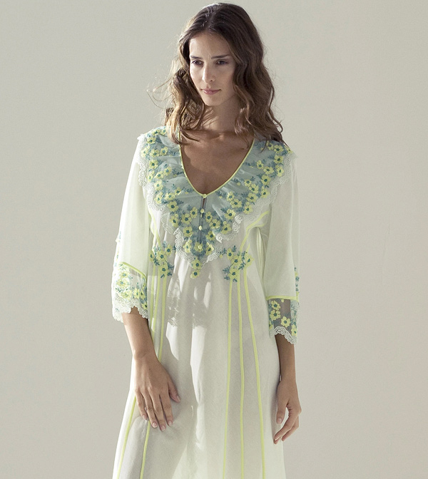 Long Silk Nightgown – Flora Lastraioli Shop Online