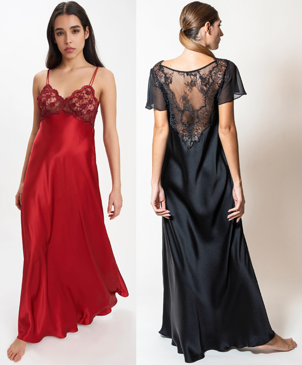 Long Silk Nightgown – Flora Lastraioli Shop Online