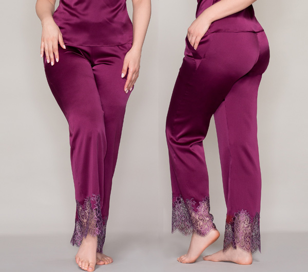 Emma Harris new Rochelle Collection - pajama trousers featured on Lingerie Briefs